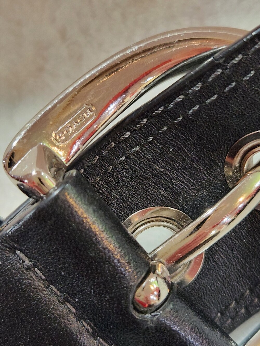 Coach Shoulder Soho Saddle Black Leather Bag, Vintage - Picture 8 of 13